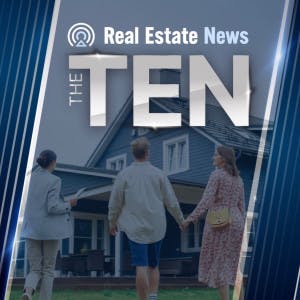 The Ten logo over an image of people looking at a house