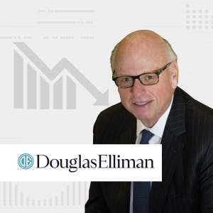 Douglas Elliman with earnings down chart