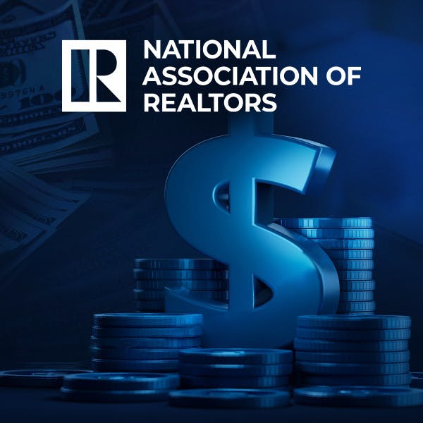 The NAR logo above a pile of money.
