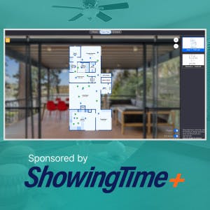ShowingTime+ logo and a virtual floor plan