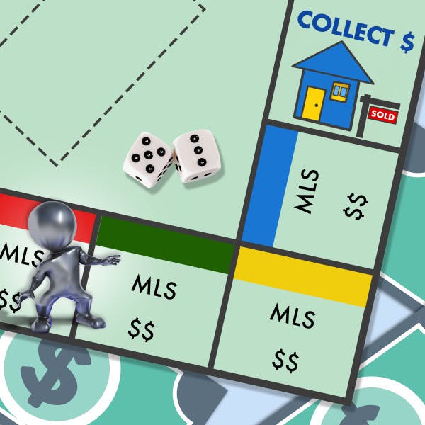 A Monopoly-style board with MLSs in place of the traditional properties.