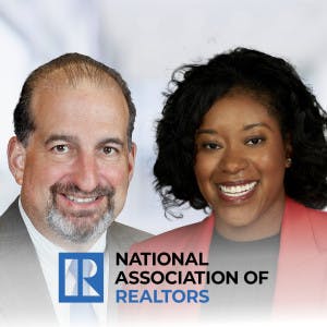 NAR outgoing CEO Bob Goldberg and Interim CEO Nykia Wright
