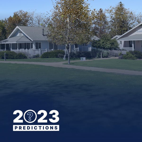 2023 Predictions logo and houses