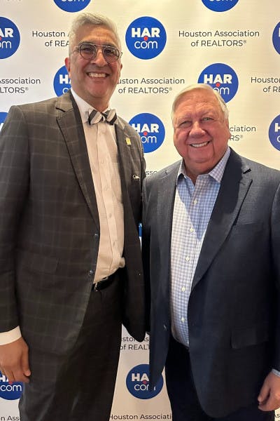René Galvan, Executive Vice President, and Bob Hale, President and CEO, Houston Association of Realtors.