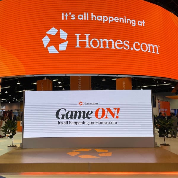 The Homes.com booth at NAR NXT 2023 in Anaheim.