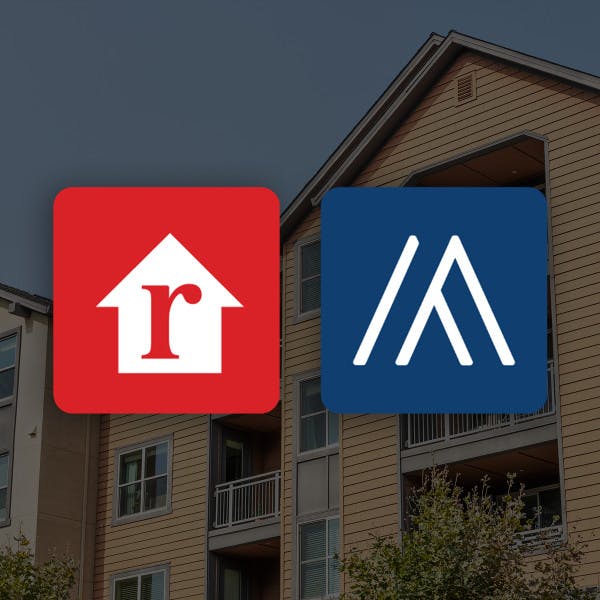 Realtor and Avail logos over image of apartments