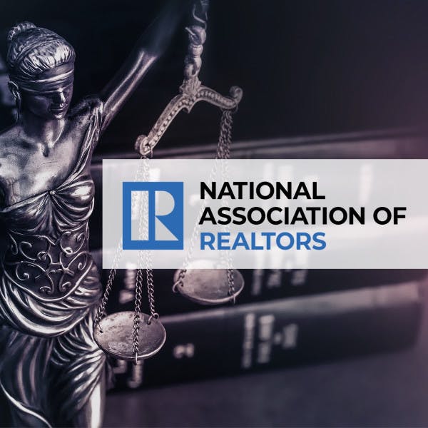 National Association of Realtors logo and the scales of justice.