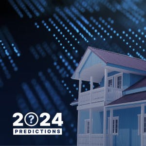 "2024 Predictions" and an illustration of a house.