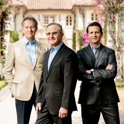 Larry Lappin, Bill Earls, Aaron Earls of John R. Wood Christie's International Real Estate.