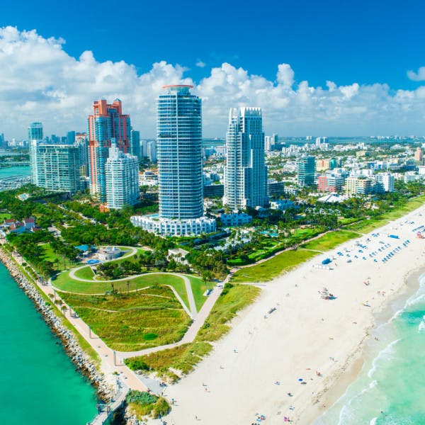 Miami beach coast