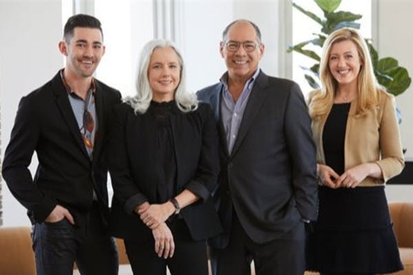 Nick Hovsepian, Leslie Marshall and Jim Cornell, partners; Ashley Banker, sales associate.