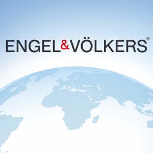 A picture of a globe with the Engel & Volkers logo.