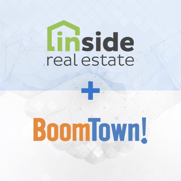Inside RE + BoomTown logos with image of handshake