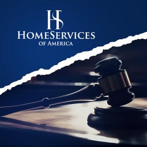 HomeServices of America logo and a judge's gavel
