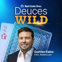 Damian Eales, CEO, Realtor.com and "Deuces Wild" playing cards